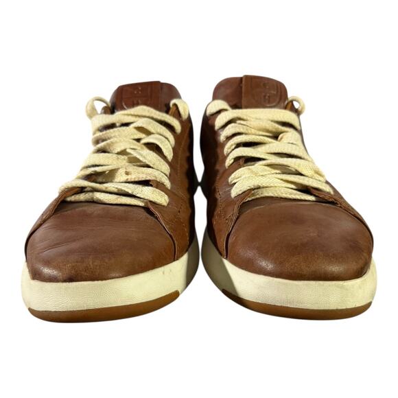 COLE HAAN Shoes GRAND PRO Mens Size 13 W Brown Leather Sneaker Preppy C22585 - Picture 2 of 8